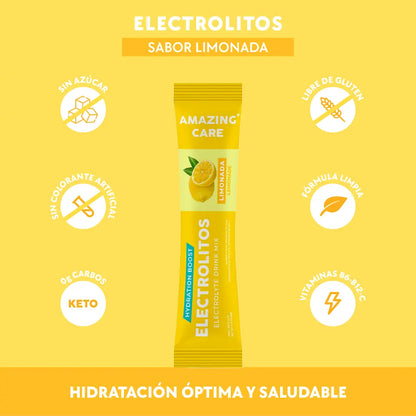 6 Cajas Electrolitos 12 Sticks Limonada (72 sticks)