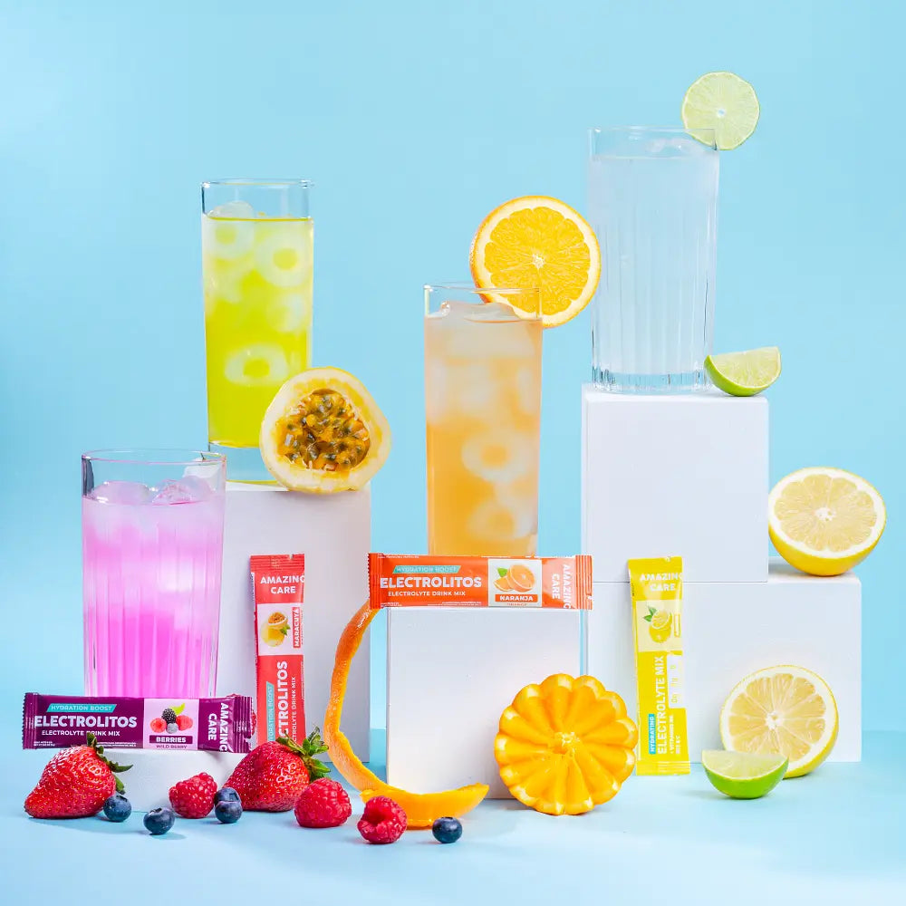 9 Cajas Electrolitos Pack Mix Sabores (72 Sticks)