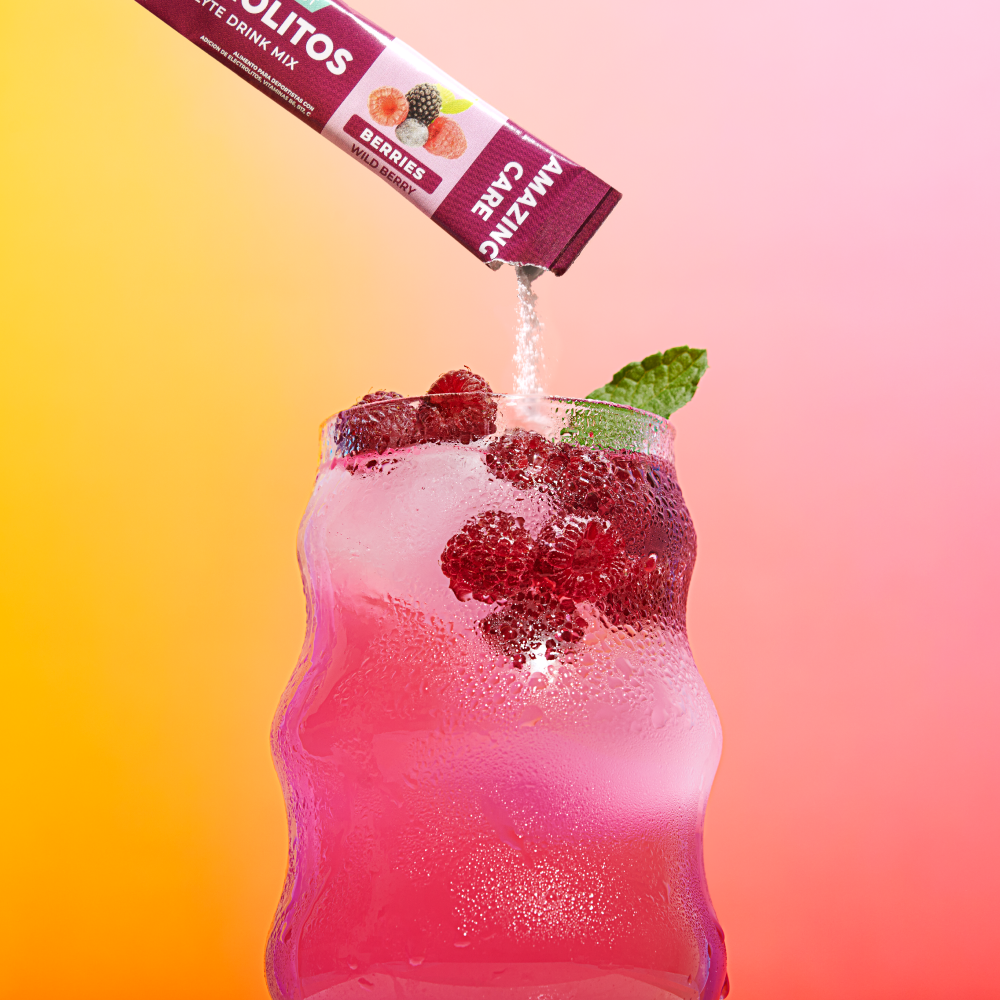 6 Cajas Electrolitos 12 Sticks Berries (72 sticks)