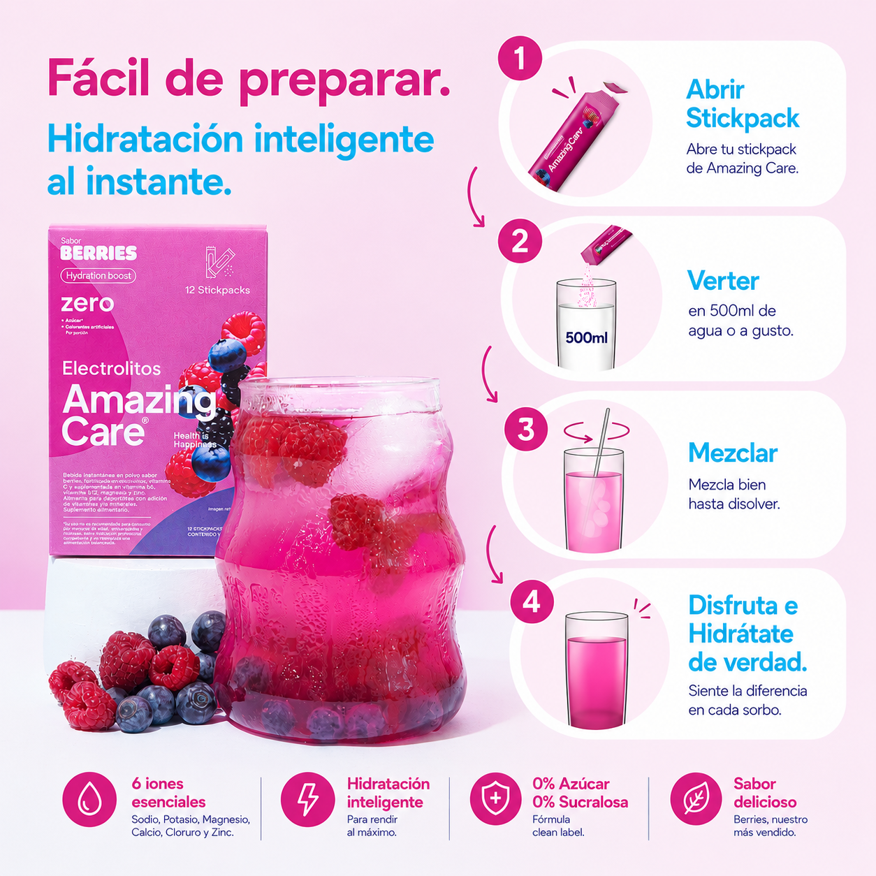 3 Cajas Display de 30 Sticks Berries (90 Sticks)
